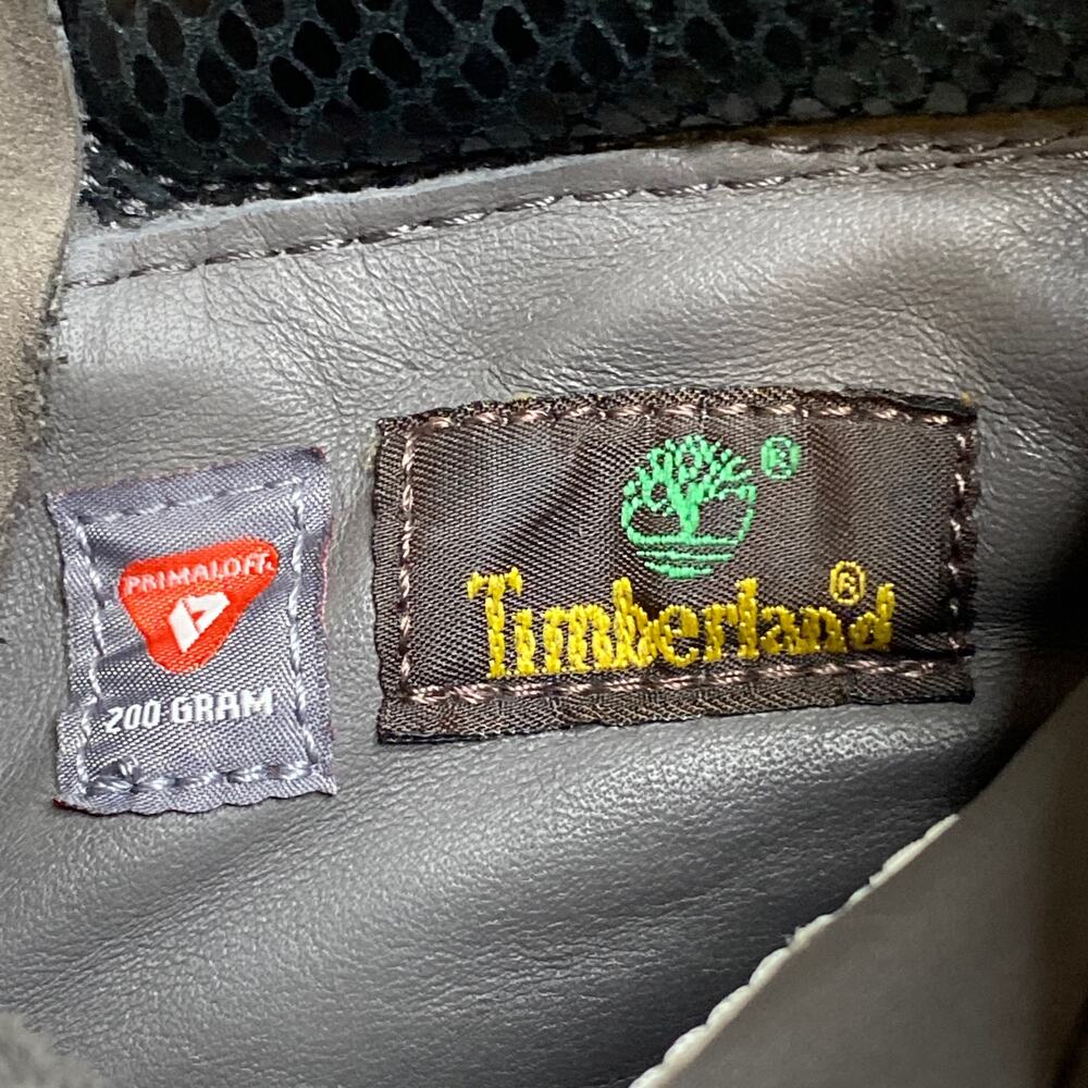 Timberland Premium Leather 6-Inch Waterproof Boots Gray Primaloft 200 Gram - Picture 11 of 14